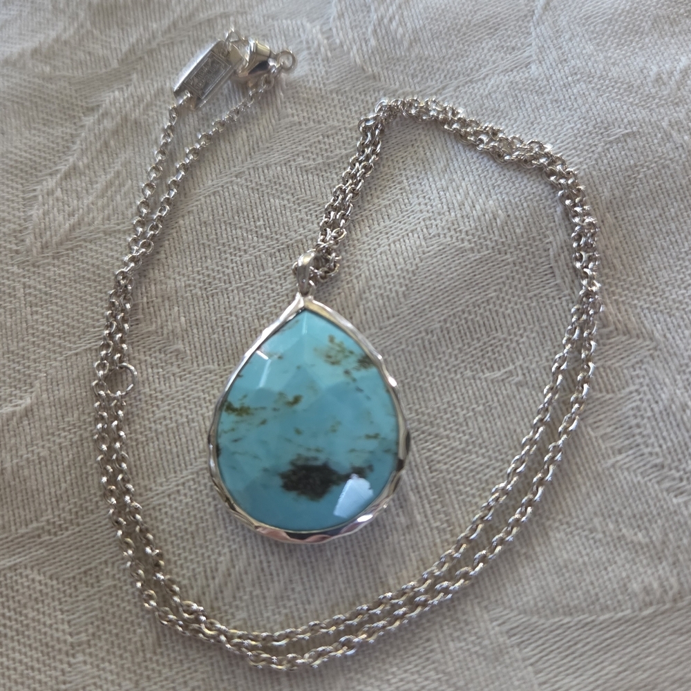 Ippolita Rock Candy Turquoise Pendant Necklace, Sterling Silver
